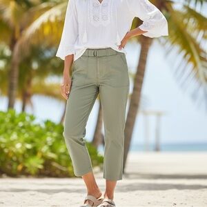 Sundance Belted Square Pocket Straight Leg Soft Pants Large best